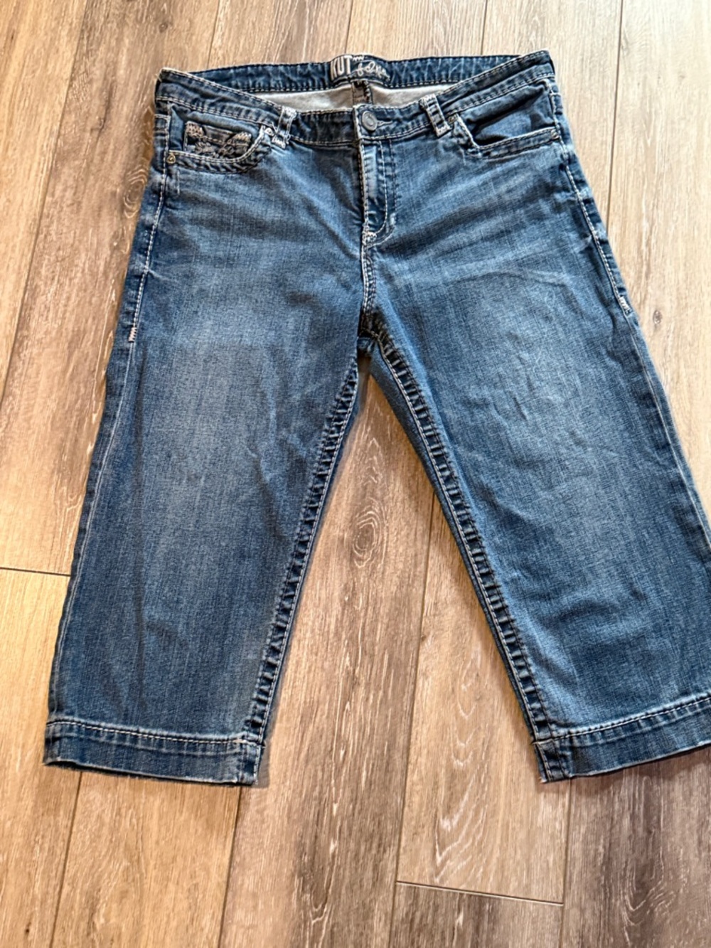 Kut From The Cloth Straight Leg Cropped Denim Jeans Size 12